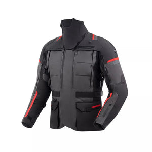 Cubby-v Giacca In Tessuto 3 Strati Black-anthracite-red  Rebelhorn
