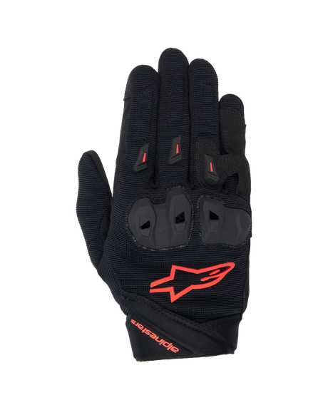Stella Sp 1 Gloves Guanto Da Donna Traforato Nero/rosso Fluo Alpinestars