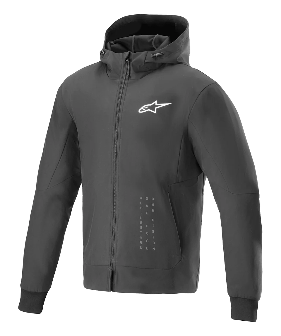 Radium Tech Hoodie Felpa con Cappuccio Black Alpinestars