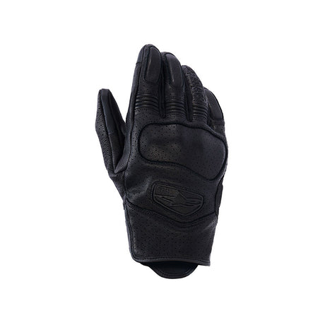 Mustang V3 Leather Gloves Black Alpinestars