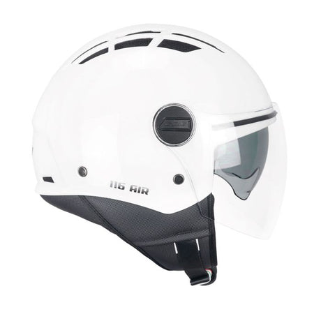 Casco Air Mono White Areato con Doppia Visiera Cgm