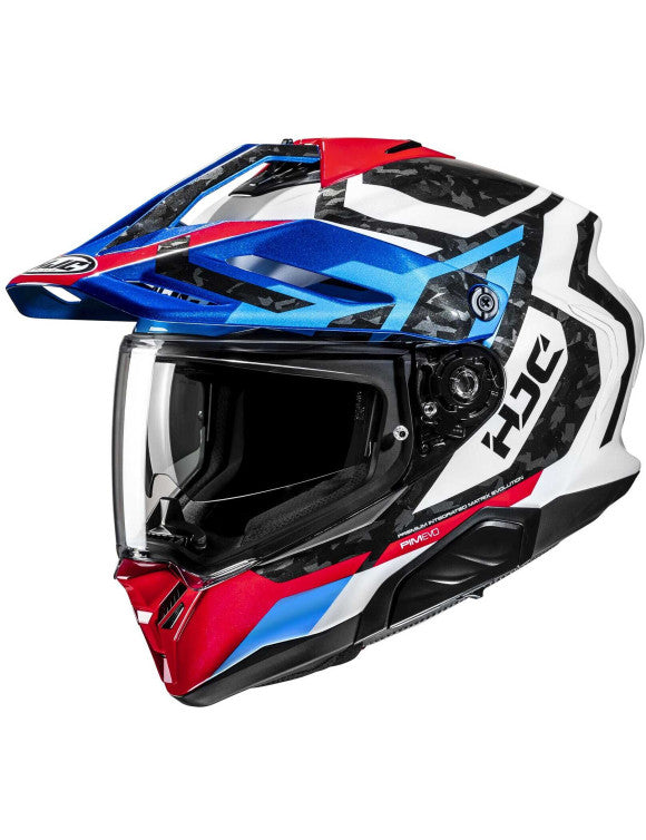 Rpha60 Dakar Mc21 Nero-bianco-rosso-blu Casco Integrale In Fibra  Adventure Hjc