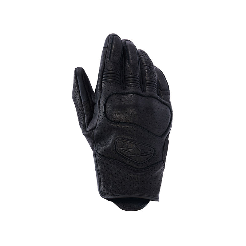 Mustang V3 Leather Gloves Black Alpinestars